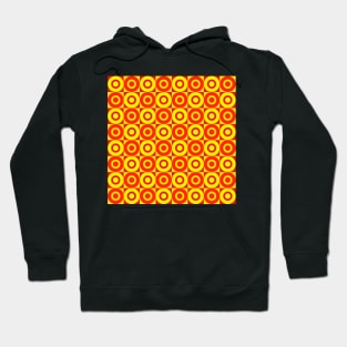 red and yellow minimalsit geometrical pattern Hoodie